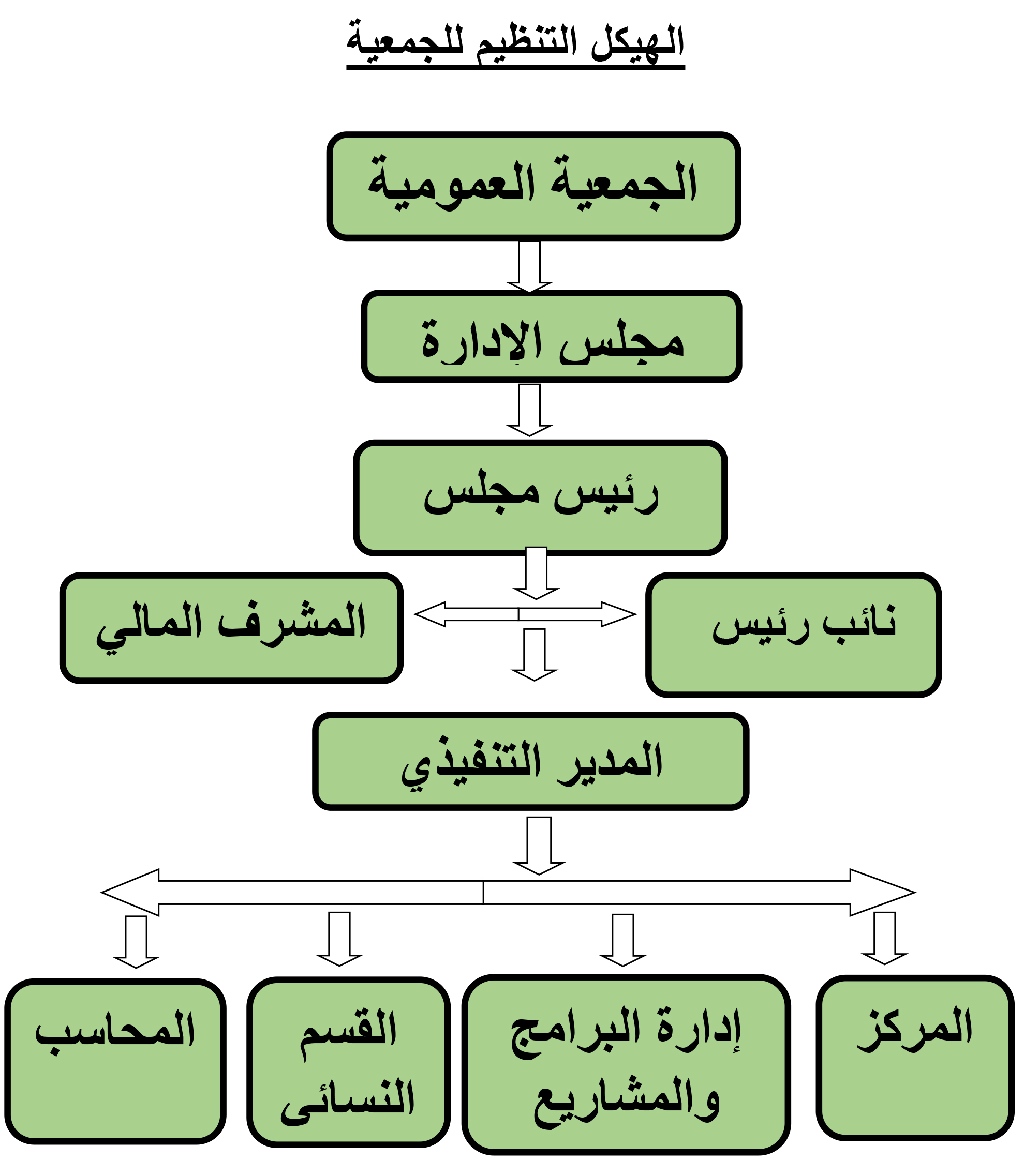 الهيكل التنظيم للجمعية